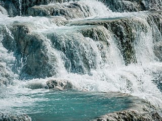 Cascate del Mulino thermal pools in Saturnia, Italy