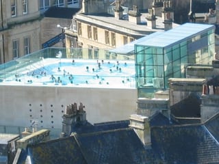 Thermae Bath Spa rooftop pool in Bath, United Kingdom