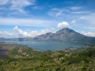 Lake Batur in Bangli Regency, Indonesia