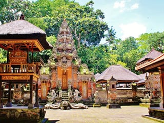 Pura Dalem Agung Padangtegal in Denpasar, Indonesia