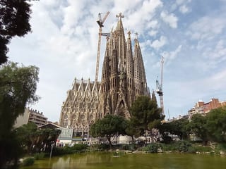Basilica and Expiatory Church of the Holy Family in Barcelona, Spain