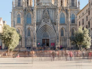 Cathedral of the Holy Cross and Saint Eulalia in Barcelona, Spain