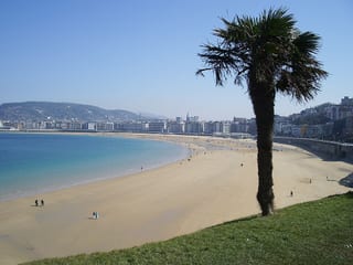 La Concha Beach in San Sebastian, Spain
