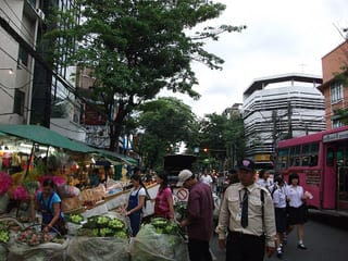 Pak Khlong Talat in Bangkok, Thailand