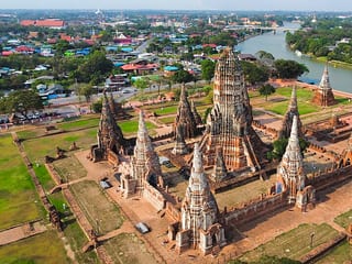 Wat Chaiwatthanaram in Phra Nakhon Si Ayutthaya Province, Thailand