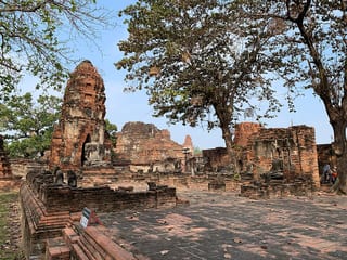 Wat Mahathat in Phra Nakhon Si Ayutthaya Province, Thailand