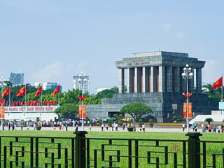 Ho Chi Minh Mausoleum in Hanoi, Vietnam