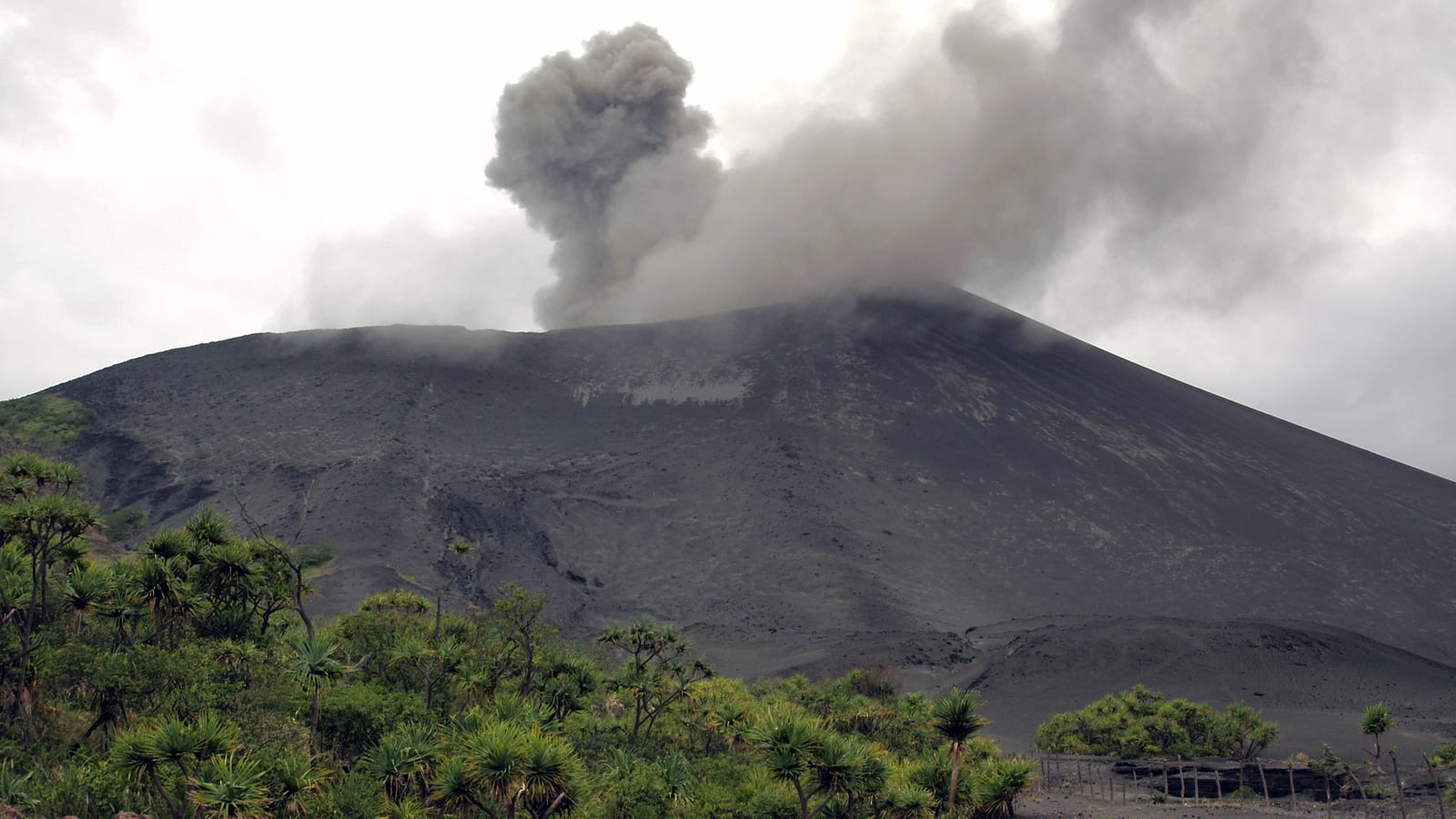 Mount Yasur erupting on Tanna Island, Vanuatu
